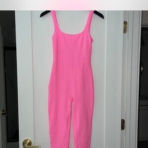 NWT Alexander Wang Pink Capri Square-neck Catsuit